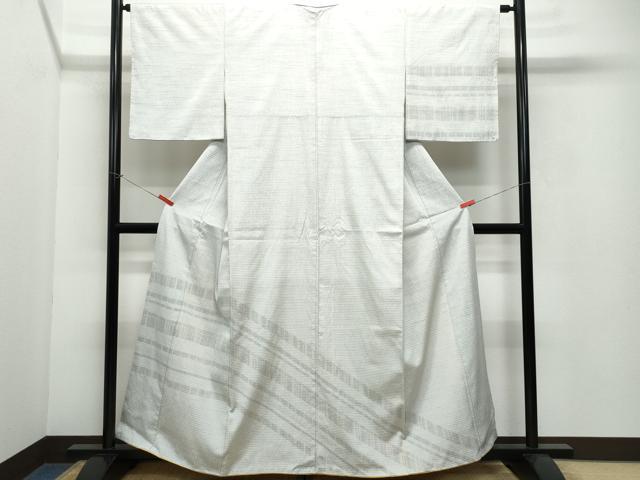 平和屋着物●訪問着 本場大島紬 横段文 正絹 逸品 CAAW3680vf