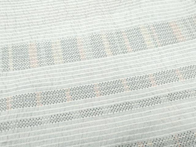平和屋着物●訪問着 本場大島紬 横段文 正絹 逸品 CAAW3680vf