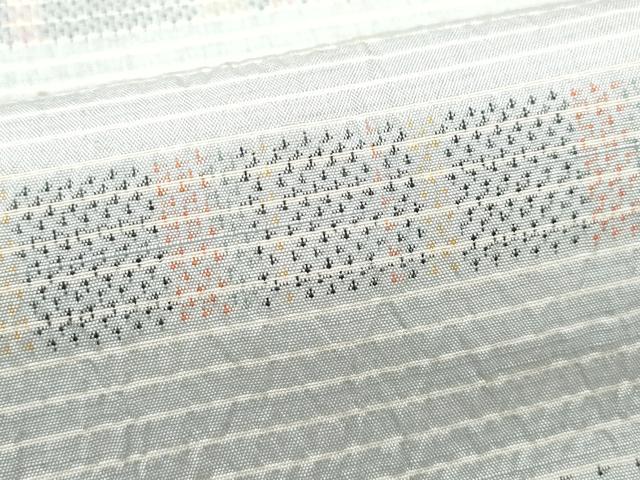 平和屋着物●訪問着 本場大島紬 横段文 正絹 逸品 CAAW3680vf
