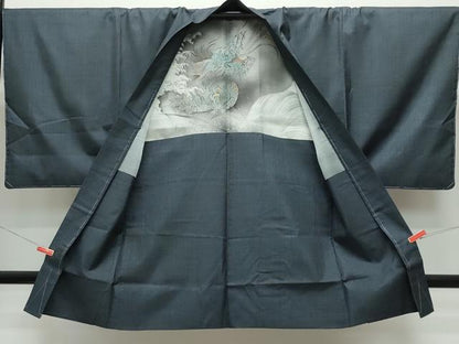 平和屋着物●男性　本場大島紬　アンサンブル　80亀甲　総詰め　正絹　逸品　CAAW3687vf
