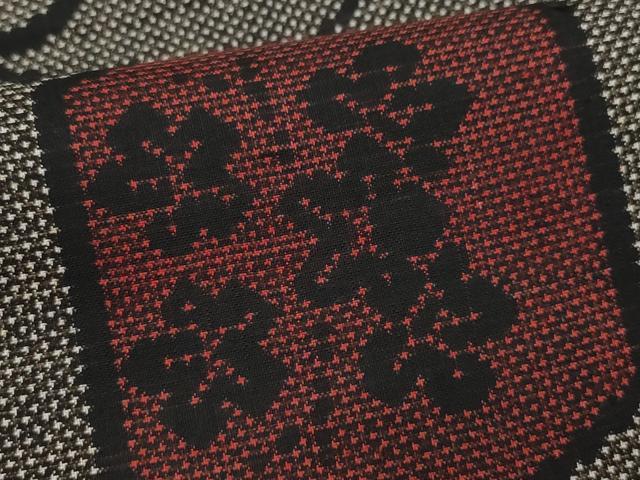 平和屋着物●本場大島紬　7マルキ　亀甲松竹梅唐草文　正絹　逸品　CAAW3691vf