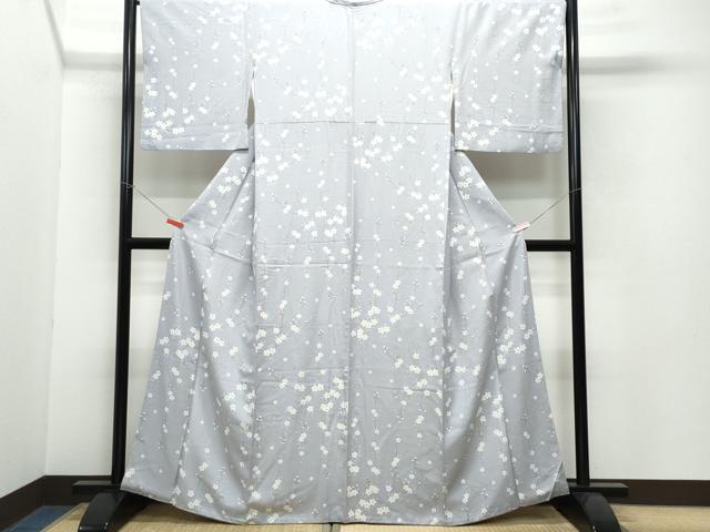 平和屋着物●上質な小紋 枝桜文 やまと誂製 正絹 逸品 CAAW3695vf