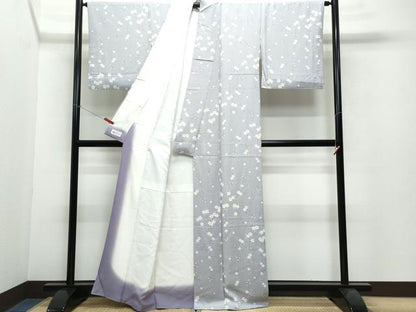 平和屋着物●上質な小紋 枝桜文 やまと誂製 正絹 逸品 CAAW3695vf