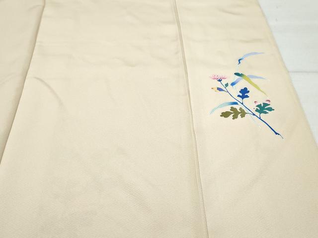 平和屋着物●訪問着 流水鴛鴦草花文 正絹 逸品 CAAW3704vf
