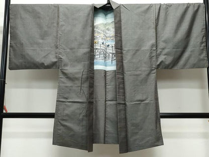 平和屋着物●男性 本場大島紬 アンサンブル 100亀甲 総詰め 正絹 逸品 CAAW3741vf