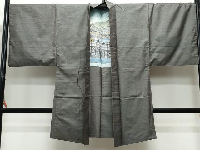 平和屋着物●男性 本場大島紬 アンサンブル 100亀甲 総詰め 正絹 逸品 CAAW3741vf