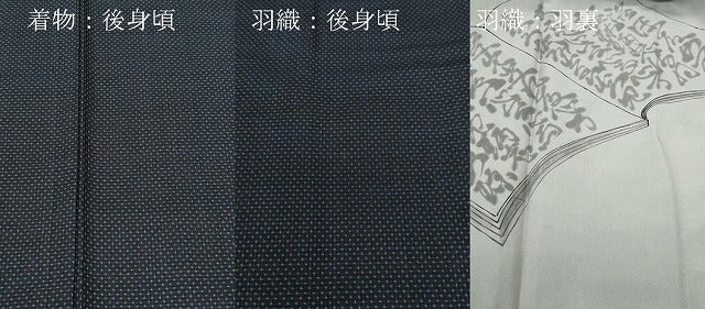 平和屋着物●男性　本場大島紬　アンサンブル　7マルキ　正絹　逸品　CAAW3745vf