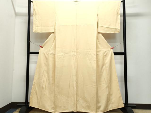 平和屋着物●色留袖 色無地 青海波地紋 淡香色 正絹 逸品 CAAW3747vf