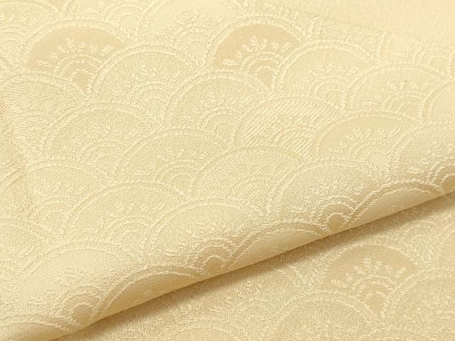 平和屋着物●色留袖 色無地 青海波地紋 淡香色 正絹 逸品 CAAW3747vf
