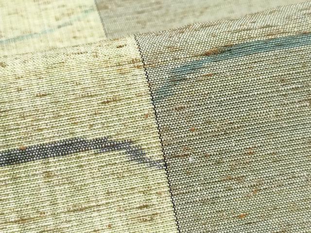 平和屋着物●ぜんまい紬 霞吉祥文 やまと誂製 正絹 逸品 CAAW3765vf