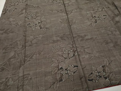 平和屋着物●本場大島紬 9マルキ 草花文 正絹 逸品 CAAW3767vf