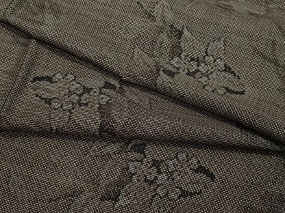 平和屋着物●本場大島紬 9マルキ 草花文 正絹 逸品 CAAW3767vf