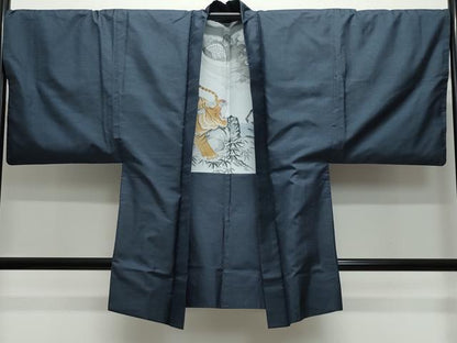 平和屋着物●男性 本場大島紬 アンサンブル 100亀甲 総詰め 正絹 逸品 CAAW3773vf