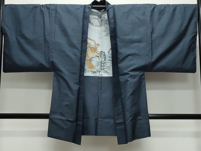 平和屋着物●男性 本場大島紬 アンサンブル 100亀甲 総詰め 正絹 逸品 CAAW3773vf