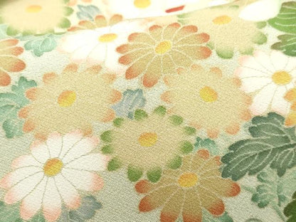 平和屋着物●豪華色留袖 作家物 乱菊草花文 正絹 逸品 CAAW3778vf