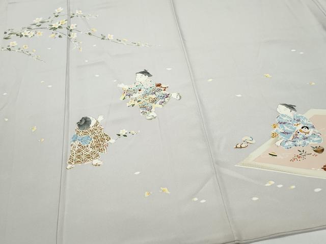平和屋着物●訪問着 作家物 童子遊び 正絹 逸品 CAAW3781vf