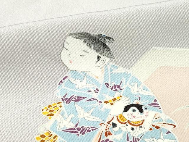 平和屋着物●訪問着 作家物 童子遊び 正絹 逸品 CAAW3781vf