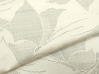 平和屋着物●本場大島紬　白大島　舞蝶文　正絹　逸品　CABF3214ut