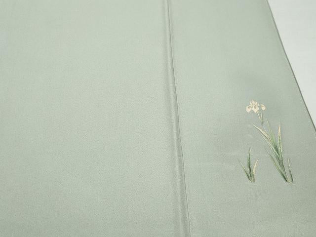 平和屋着物●日本画家　堀信　訪問着　花筏文　金彩　正絹　逸品　CAAW3797vf