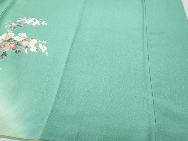 平和屋着物●訪問着 絞り 草花文 暈し染め 正絹 逸品 CAAW3830vf