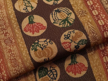 平和屋着物●訪問着　作家物　型染め　成り物　吉祥文　鬼しぼ縮緬　正絹　逸品　CAAW3847vf