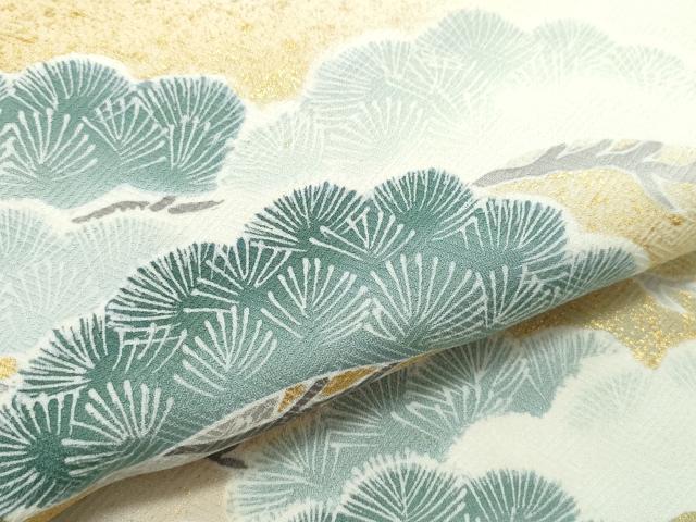 平和屋着物●京友禅の第一人者　松井青々　色留袖　松　金彩　正絹　逸品　未使用　CAAW3850vf
