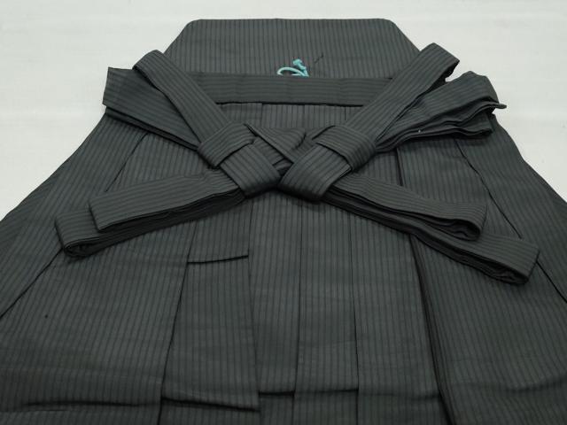平和屋着物●男性　馬乗り袴　間道　正絹　逸品　CAAW3870vf