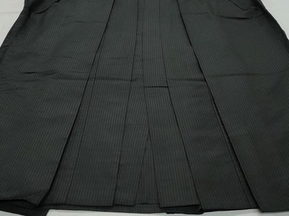 平和屋着物●男性　馬乗り袴　間道　正絹　逸品　CAAW3870vf