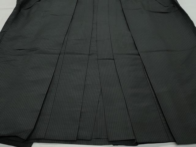 平和屋着物●男性　馬乗り袴　間道　正絹　逸品　CAAW3870vf