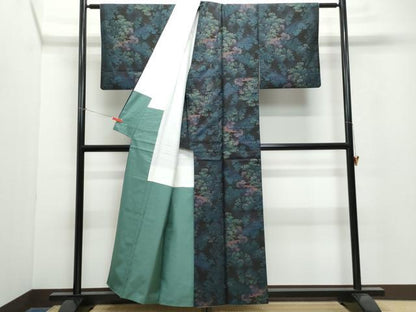 平和屋着物●本場大島紬 9マルキ 風景草木文 正絹 逸品 CAAW3901vf