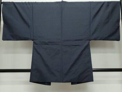 平和屋着物●男性 本場大島紬 アンサンブル 薩摩結城 濃紺色 正絹 逸品 CAAW3902vf