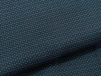 平和屋着物●男性 紬 アンサンブル 100亀甲 正絹 逸品 未使用 CAAW3903vf