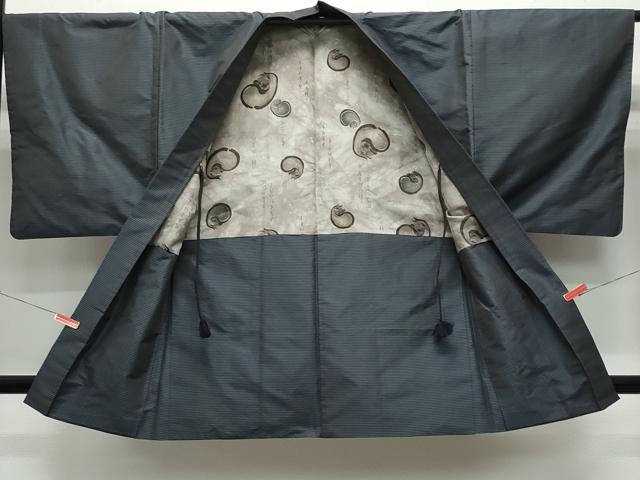 平和屋着物●男性　紬　アンサンブル　吉祥文　正絹　逸品　CAAW3905vf