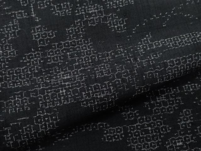 平和屋着物●結城紬 80亀甲 草花文 正絹 逸品 CAAW3910vf