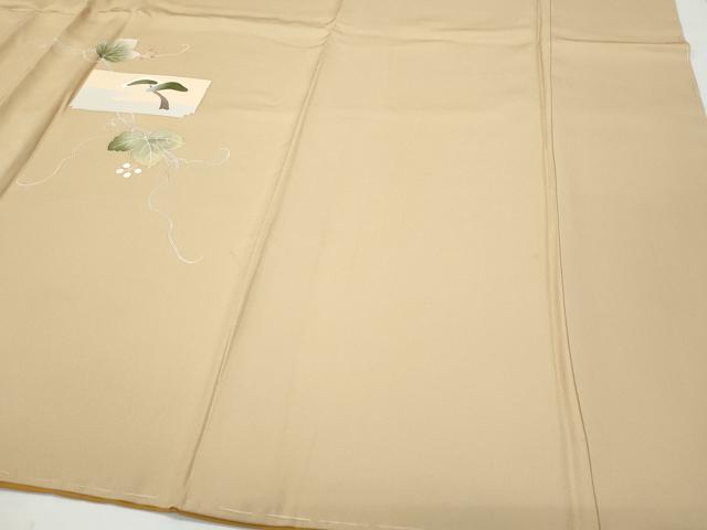 平和屋着物●訪問着 白鷺 葡萄蔦の葉文 金彩 正絹 逸品 CAAW3911vf