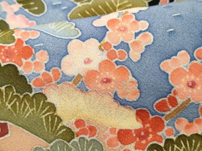 平和屋着物●豪華黒留袖　友禅　作家物　松竹梅鶴　正絹　逸品　CAAW3932vf