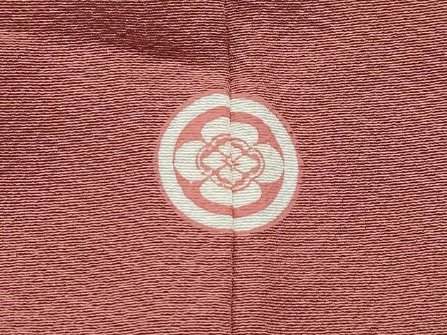 平和屋着物●上質な色無地　蘇芳香色　正絹　逸品　CAAW3933vf