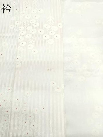 平和屋着物●長襦袢 無双仕立て 草花文 暈し染め 正絹 逸品 CAAW3939vf