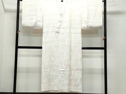平和屋着物●長襦袢 無双仕立て 草花文 暈し染め 正絹 逸品 CAAW3939vf