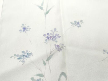 平和屋着物●内嶋さつき 長襦袢 無双仕立て 草花文 正絹 逸品 CAAW3940vf