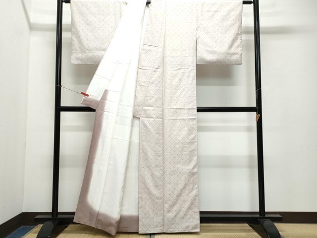 平和屋着物●上質な紬 絣文様 正絹 逸品 CAAW3955vf