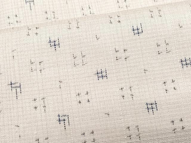 平和屋着物●上質な紬 絣文様 正絹 逸品 CAAW3955vf