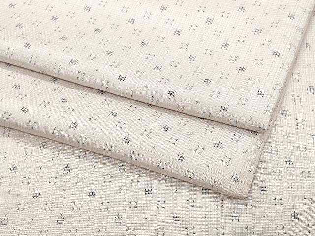 平和屋着物●上質な紬 絣文様 正絹 逸品 CAAW3955vf