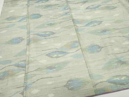 平和屋着物●本場大島紬　舞葉文　総絣　正絹　逸品　CAAW3959vf