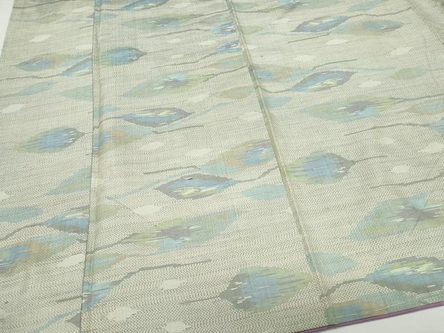 平和屋着物●本場大島紬　舞葉文　総絣　正絹　逸品　CAAW3959vf