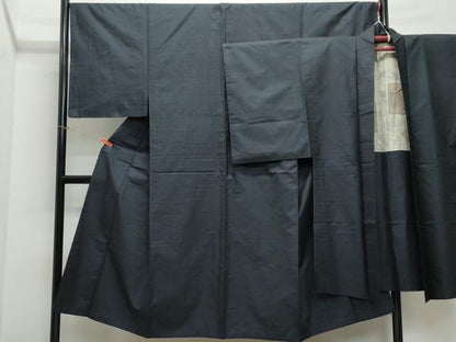 平和屋着物●男性 本場大島紬 アンサンブル 80亀甲 総詰め 正絹 逸品 CAAW3967vf
