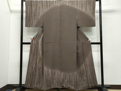 平和屋着物●訪問着 駒刺繍 吉祥花文 金糸 鬼しぼ縮緬 正絹 逸品 CAAW3978vf