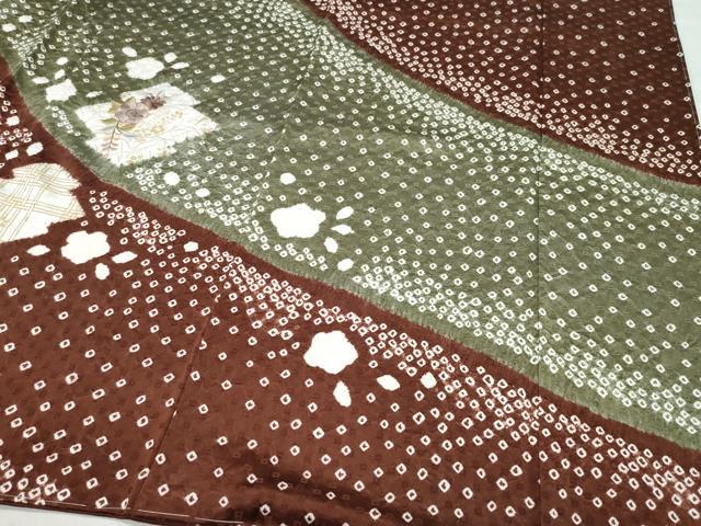 平和屋着物●訪問着　絞り　刺繍　松皮菱花文　金彩　やまと誂製　正絹　逸品　CAAW3982vf