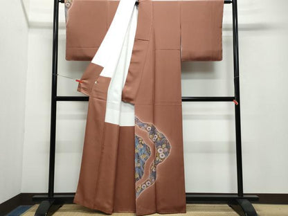 平和屋着物●訪問着 絞り 辻が花 金彩 正絹 逸品 CAAW3987vf