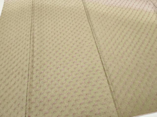 平和屋着物●訪問着　紬地　絞り　霞文　正絹　逸品　CAAW3995vf